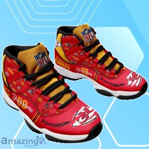 Kansas City Chiefs NFL 8 Custom Name Air Jordan 11 Sneakers For