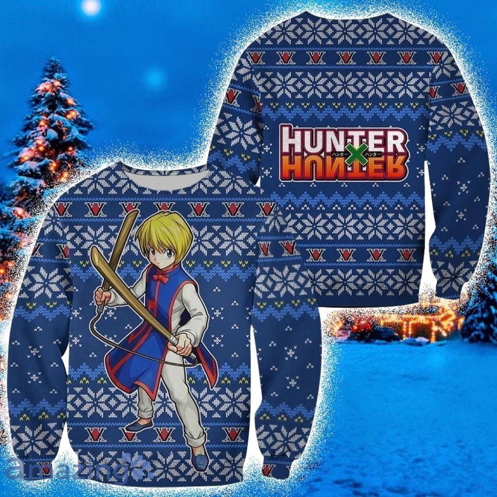Kurapika Ugly Christmas Sweater 3D And Hoodie Hunter X Hunter Anime Xmas Gift Custom Clothes Product Photo 1 Kurapika Ugly Christmas Sweater 3D And Hoodie Hunter X Hunter Anime Xmas Gift Custom Clothes Product Photo 1