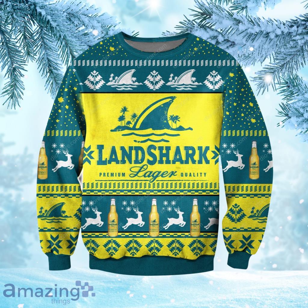 Landshark Lager Beer Ugly Christmas Sweater 3D Gift For Men And Women 3D Gift For Men And Women Product Photo 1