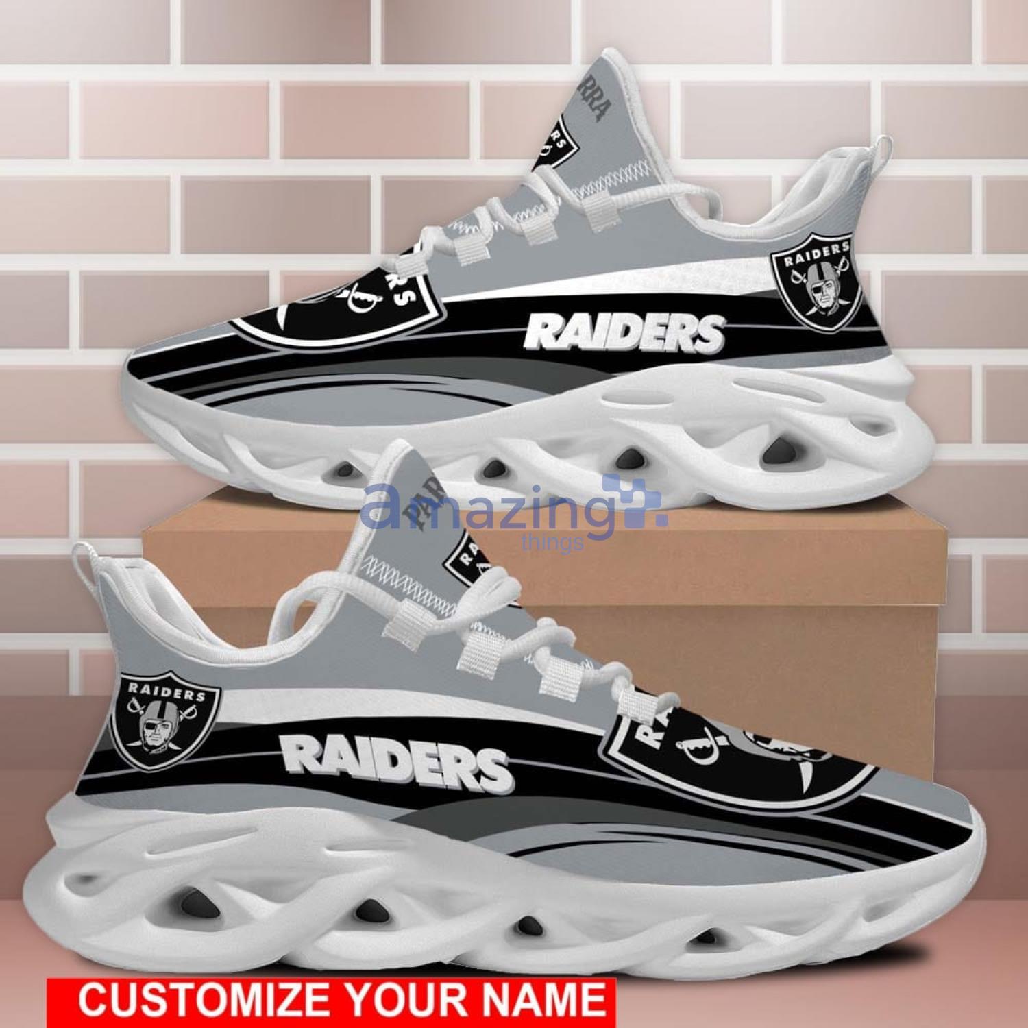 Las Vegas Raiders Sport Team Custom Name Max Soul Sneaker Shoes