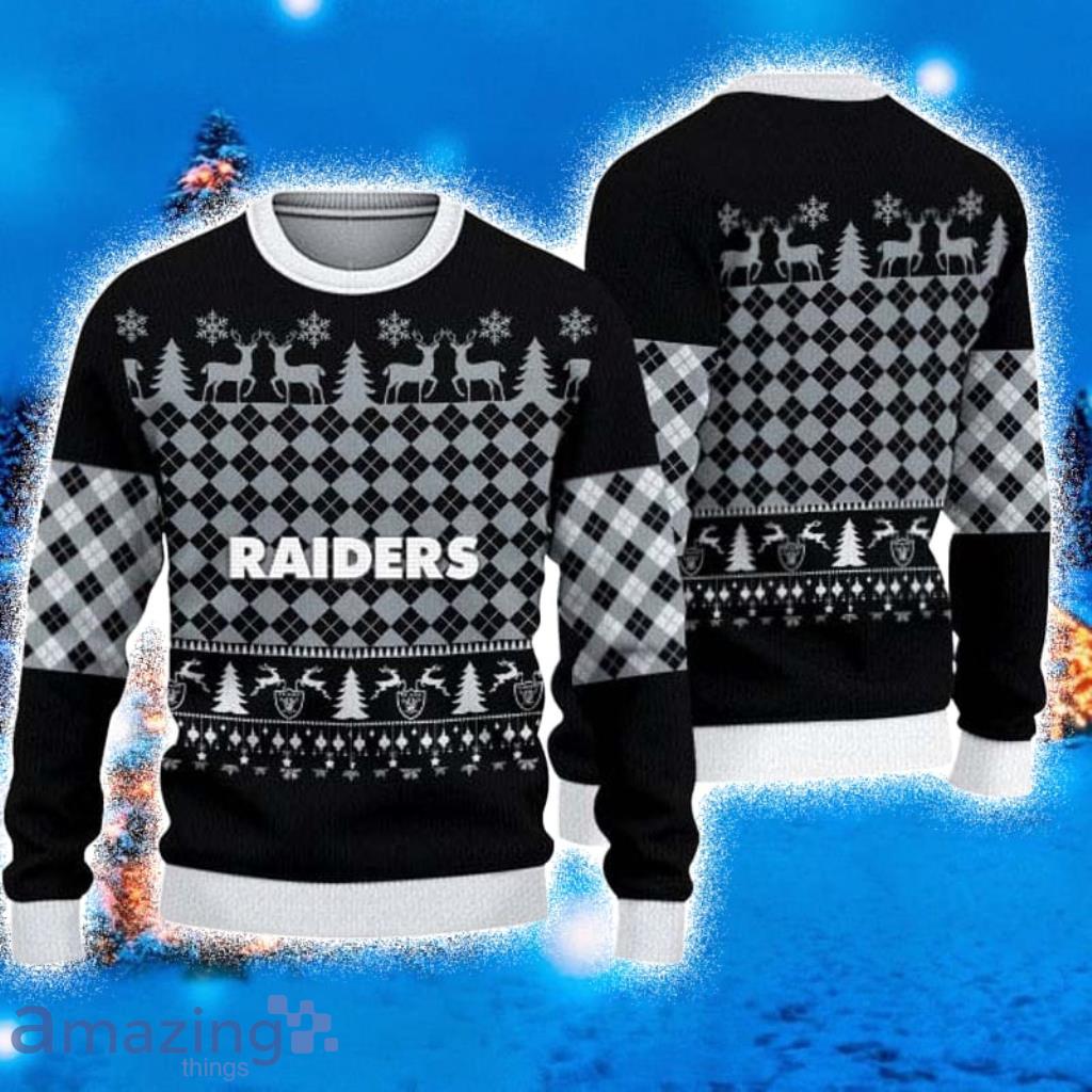 Las Vegas Raiders Ugly Sweaters, Raiders Ugly Christmas Sweater, Holiday  Pajama Set