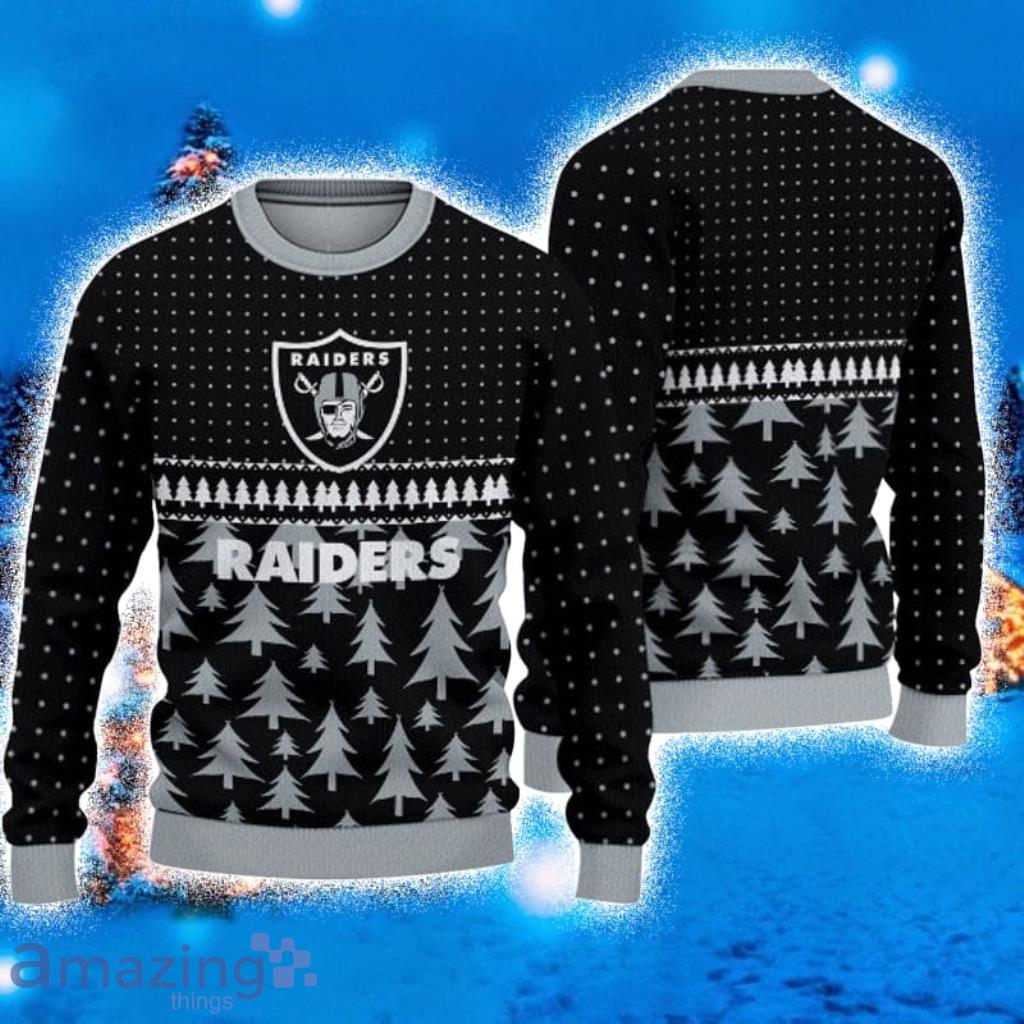 Las Vegas Raiders Cool Ugly Christmas Sweater 3D Gift For Fans