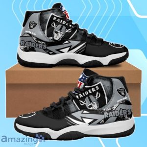 Las Vegas Raiders NFL Premium Air Jordan 11 Sneaker Custom Name Product Photo 1