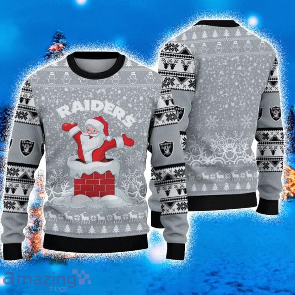 Christmas Gift Las Vegas Raiders Sport Fans 3D Ugly Christmas Sweater For  Men And Women