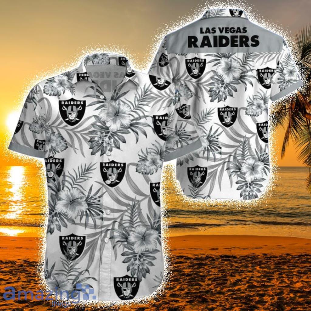 Las Vegas Raiders Nfl Hawaiian Shirt Beach Vacation Gift