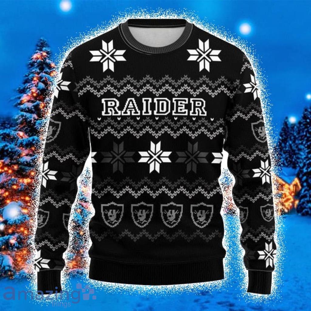 Las Vegas Raiders Casual Ugly Christmas Sweater 3D Gift For Fans