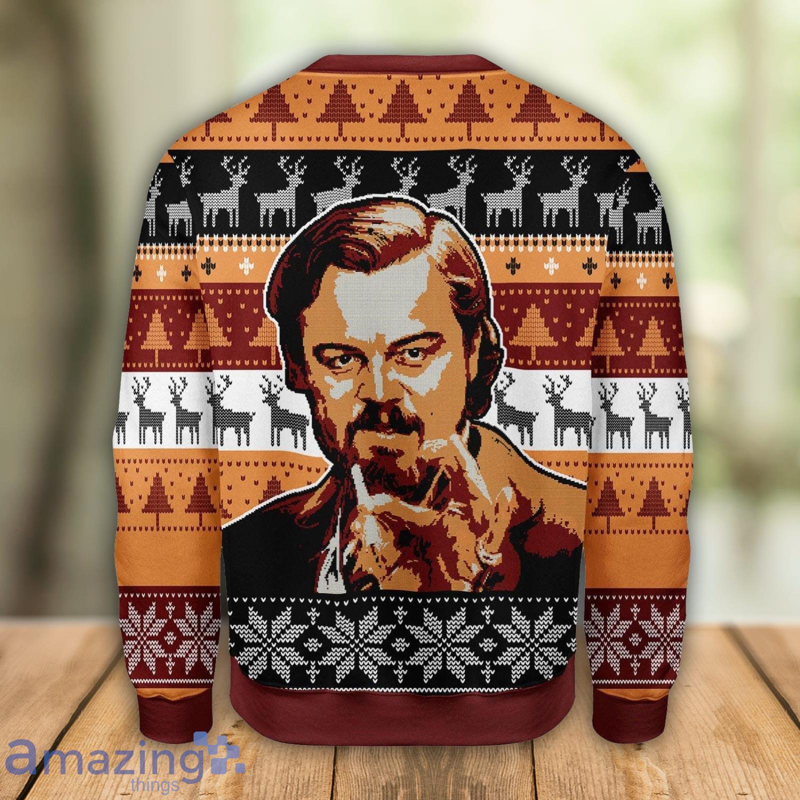 Leo Pointing Ugly Christmas Sweater Xmas Gift Men And Women Christmas Sweater image Leo Pointing Ugly Christmas Sweater Xmas Gift Men And Women Christmas Sweater Product Photo 2