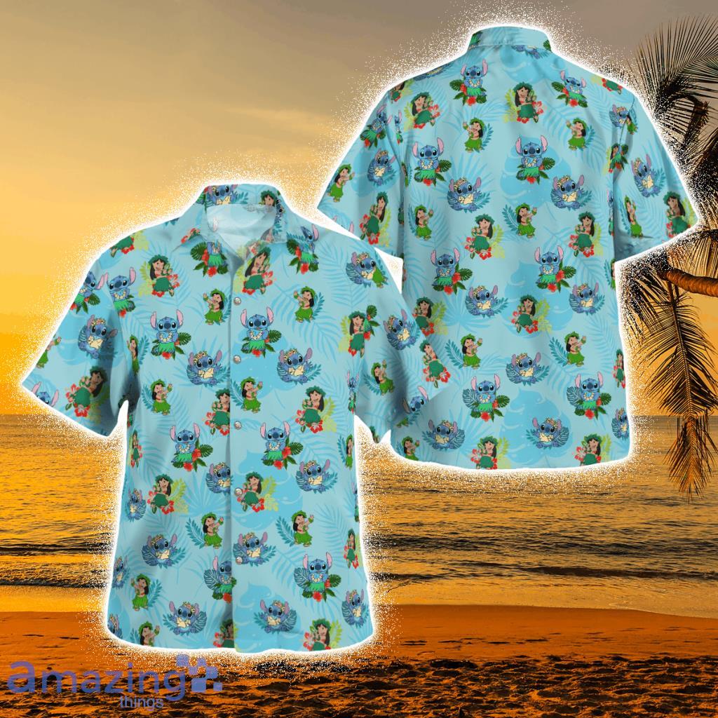 Lilo And Stitch Tropical Hawaiian Shirt image Lilo And Stitch Tropical Hawaiian Shirt Product Photo 1