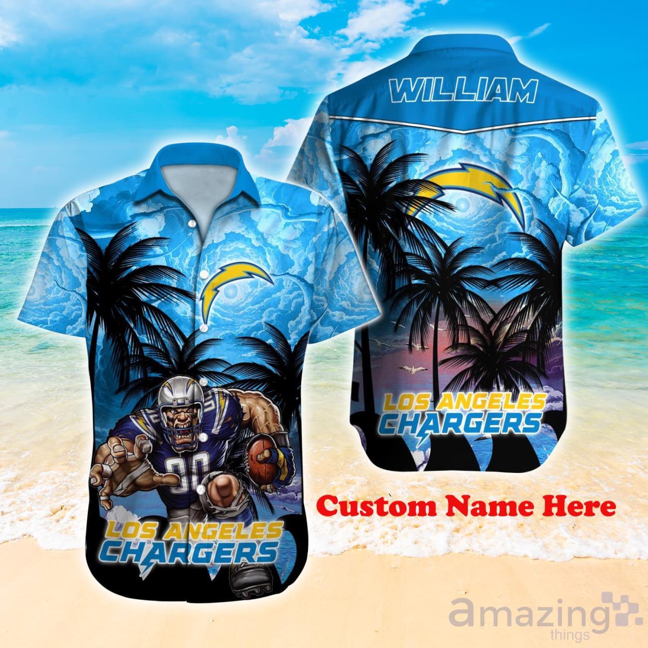 Los Angeles Chargers NFL Custom Name Hawaiin Shirt Best Design For Fans