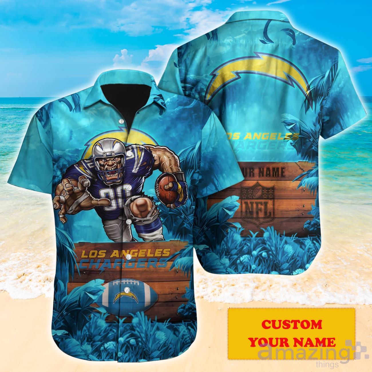 Los Angeles Chargers Hawaiian Shirt NFL Football Personalized For