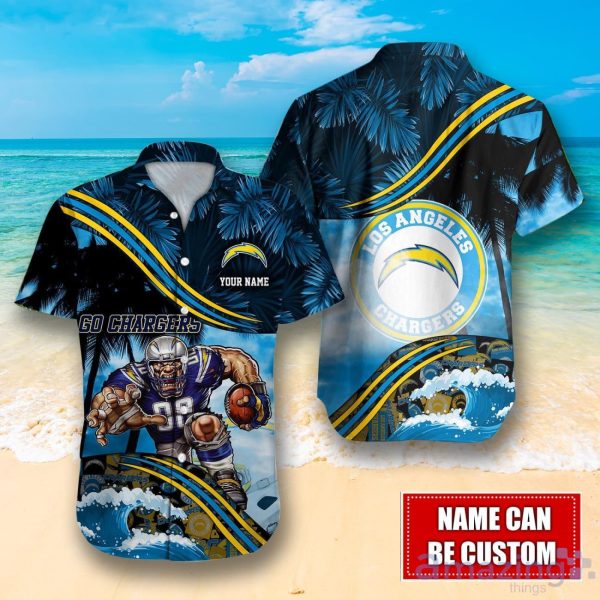 Los Angeles Chargers NFL Custom Name Hawaiin Shirt Best Design For Fans