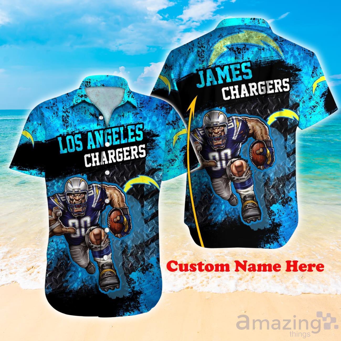 Los Angeles Chargers NFL Custom Name Hawaiian Shirt - Limotees