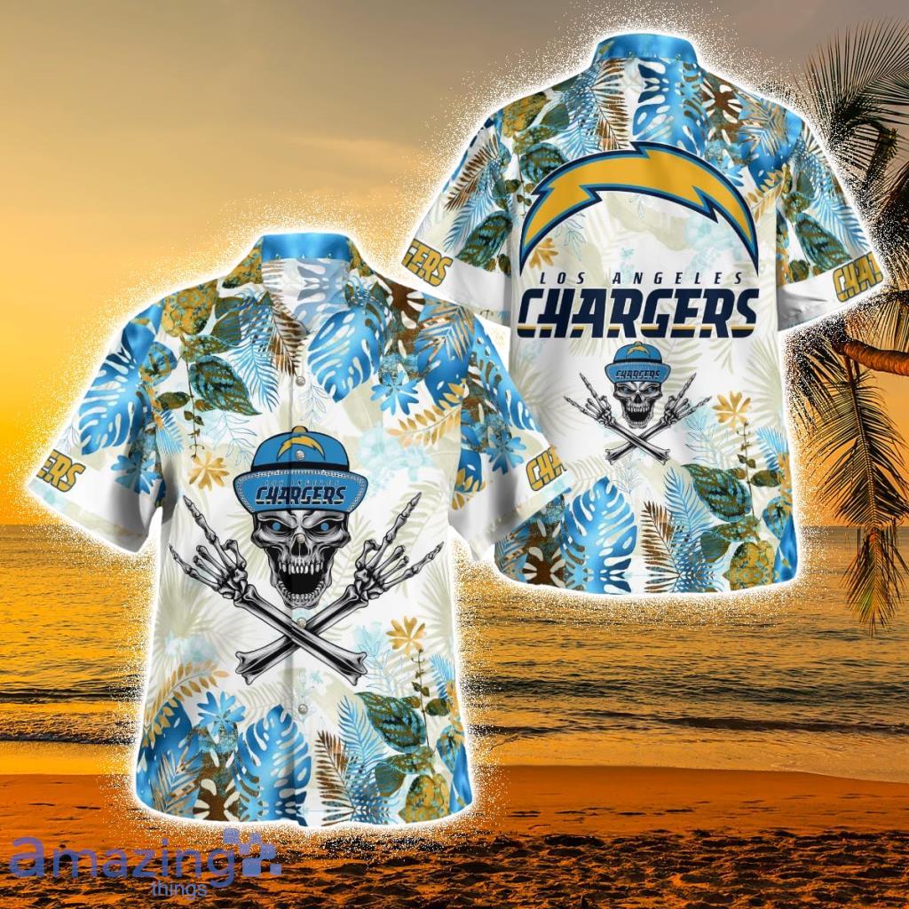 Skull Los Angeles Chargers T-Shirt, Custom prints store