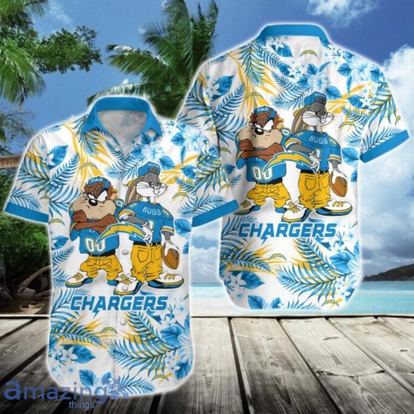 Los Angeles Chargers Taz And bugs NFL Teams Hawaiian Shirt Gift For Men And  Women