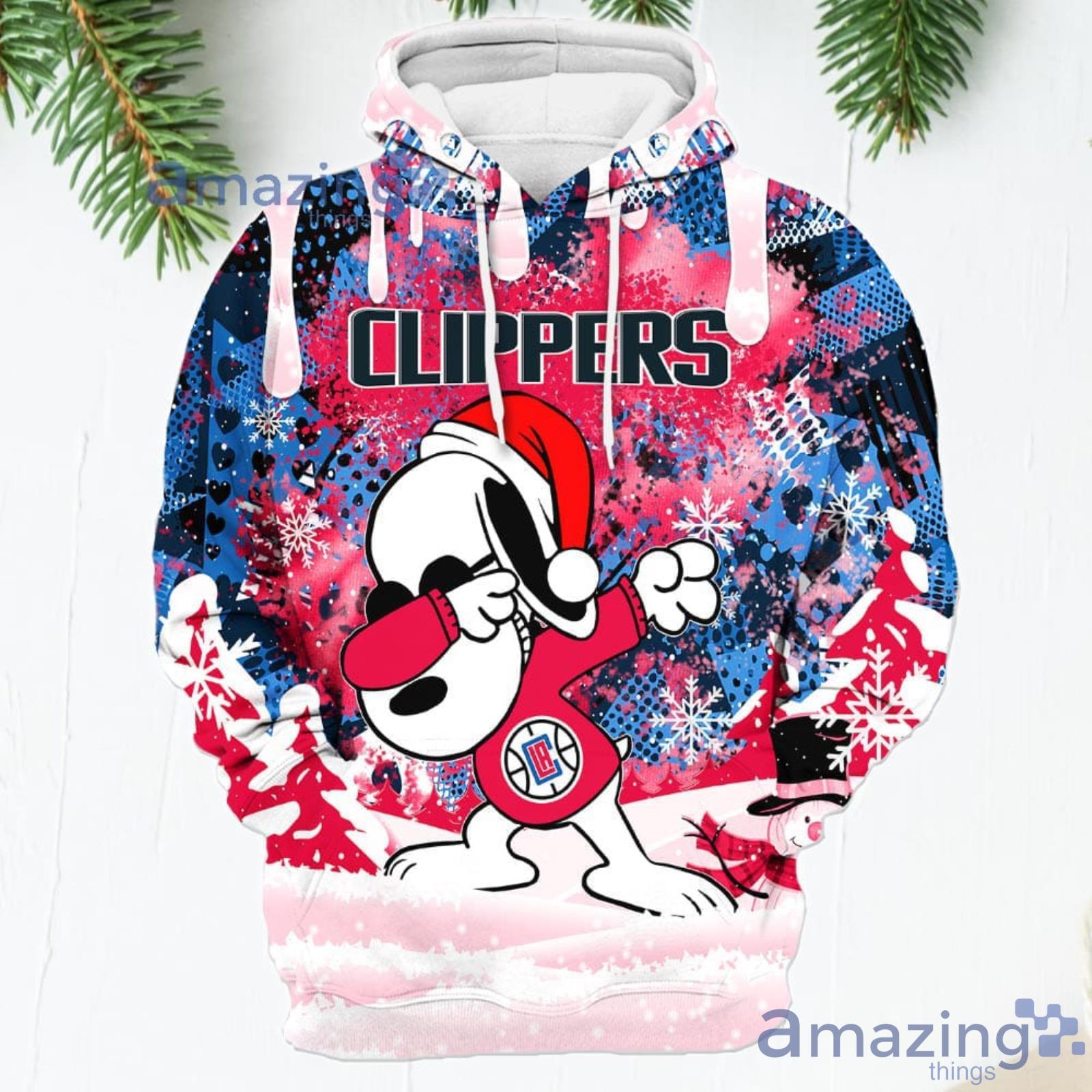 Los Angeles Clippers Snoopy Dabbing The Peanuts American Christmas