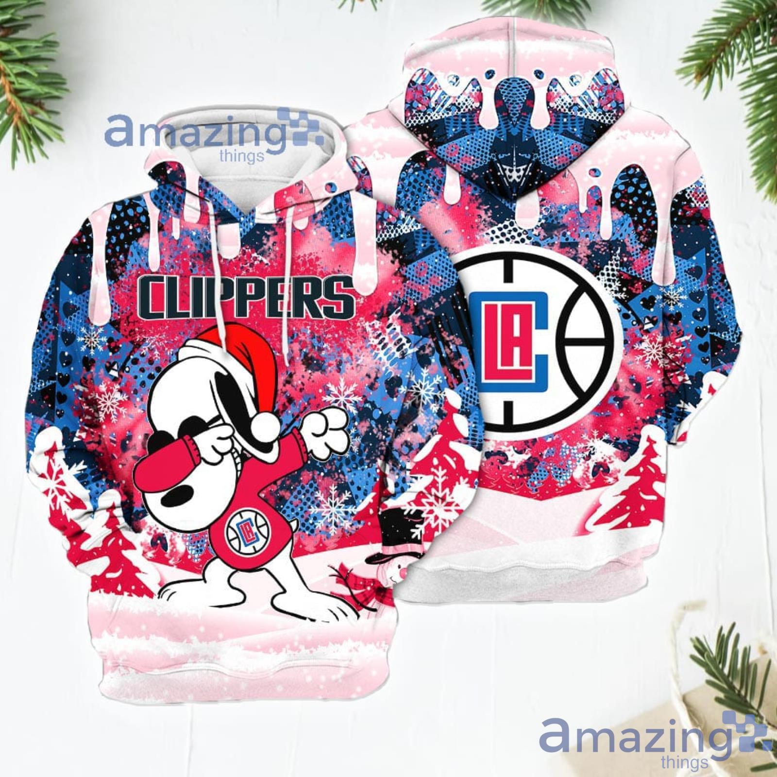 Los Angeles Clippers Snoopy Dabbing The Peanuts American Christmas