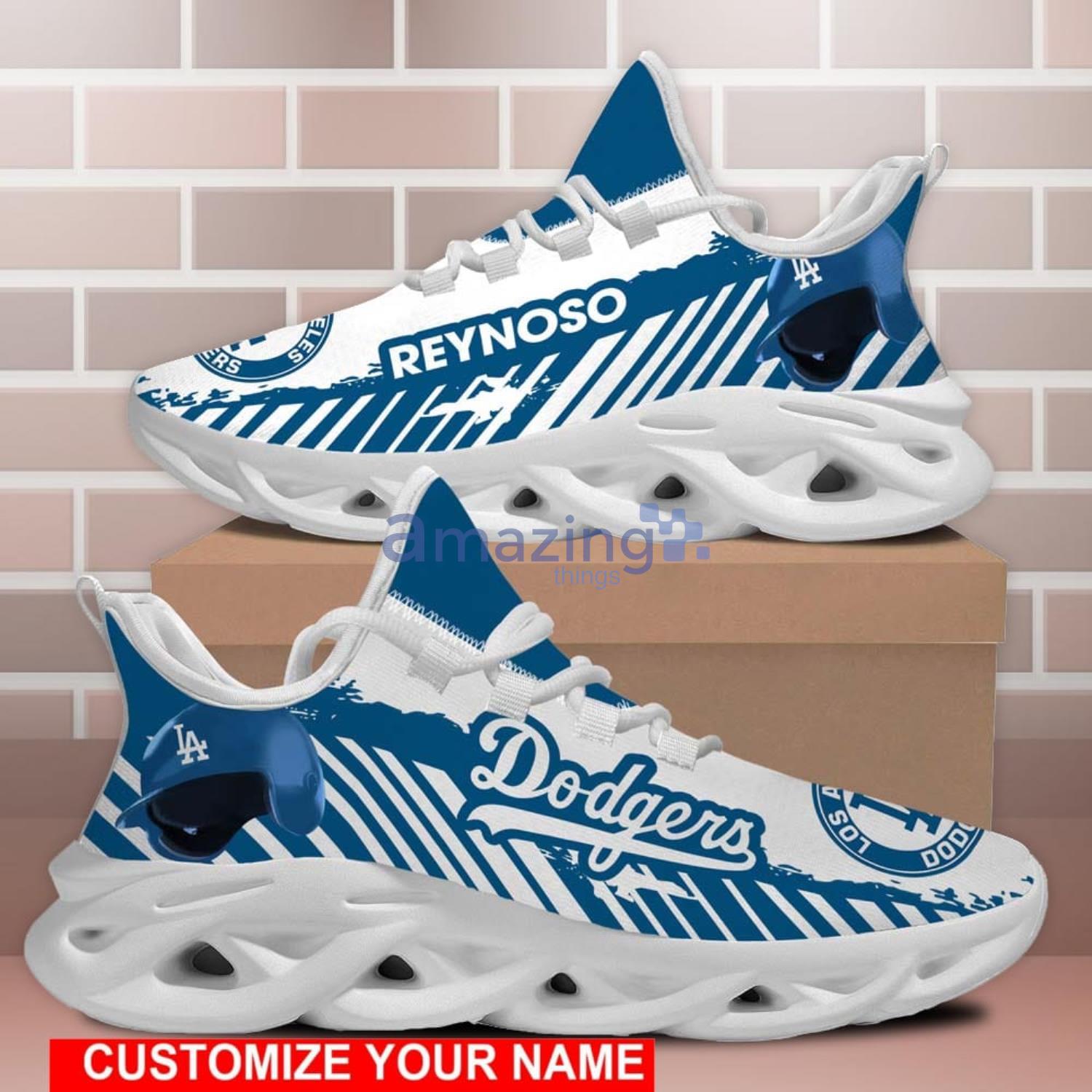 Los Angeles Dodgers Max Soul Sneaker Running Shoes For Fans