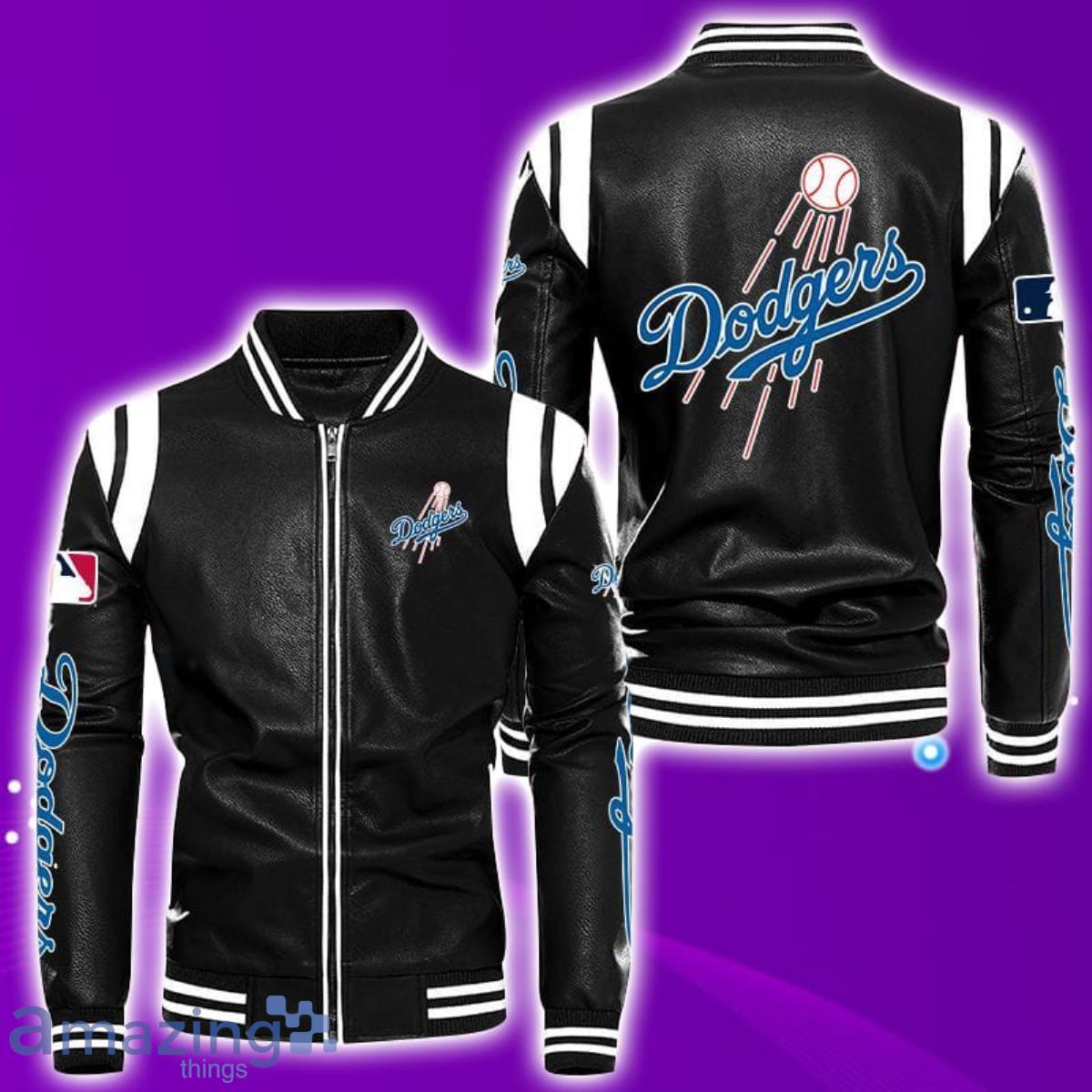 Los Angeles Dodgers Leather Bomber Jacket Best Gift For Men And Women Fans