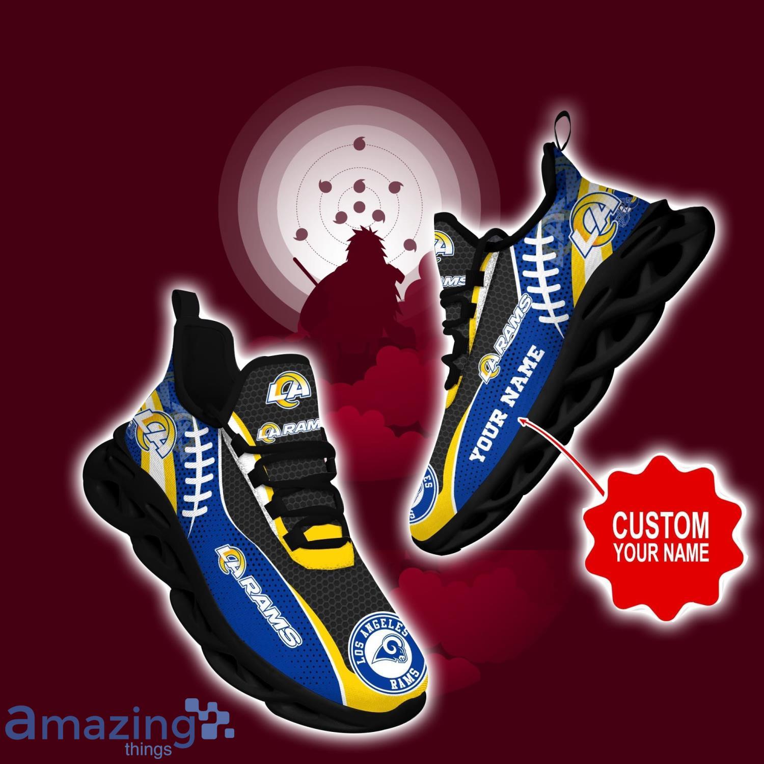 Los Angeles Rams NFL Sneakers Custom Name Ultra Max Soul Shoes For Fans