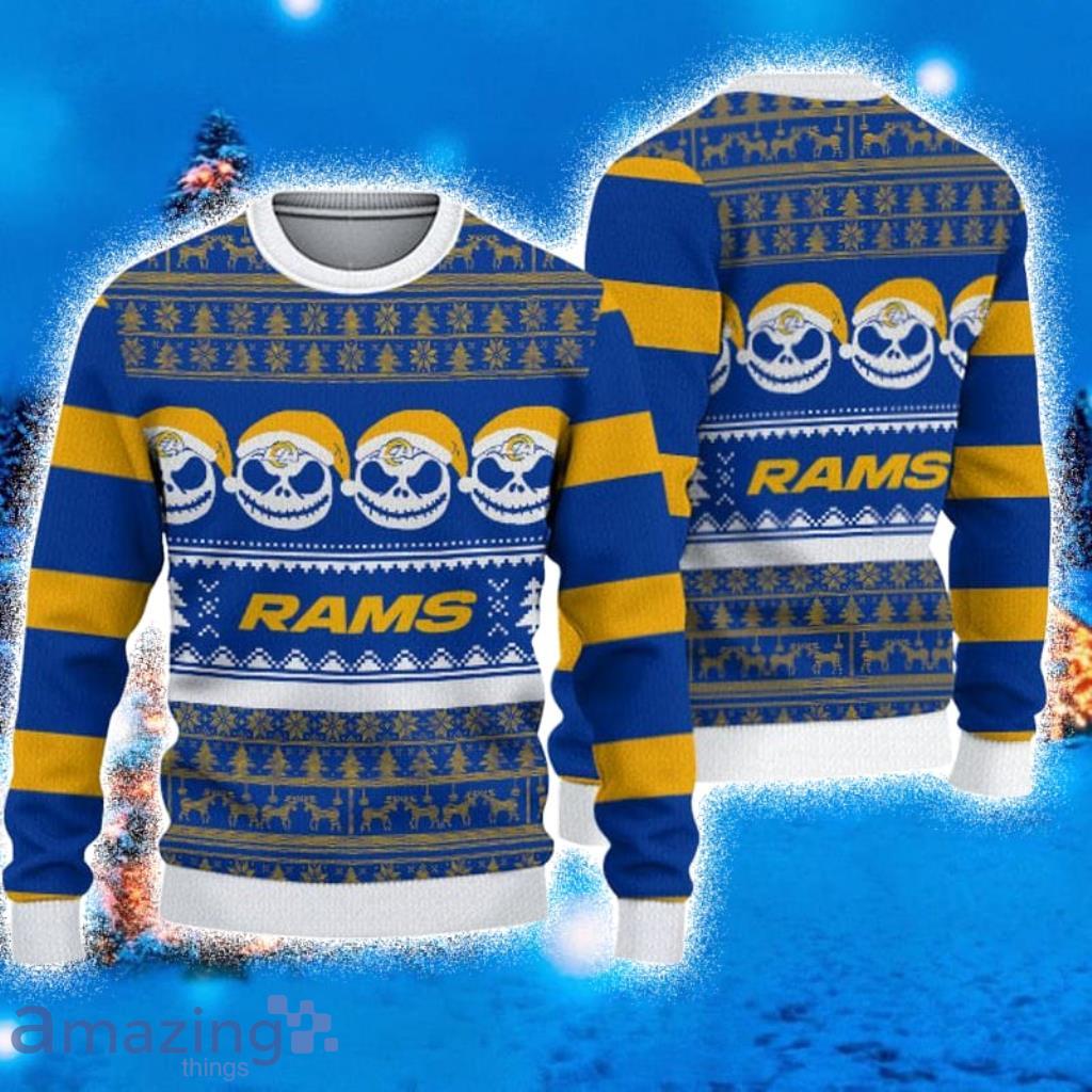 NFL Los Angeles Rams Christmas 3D Avalanche Ugly Sweater For