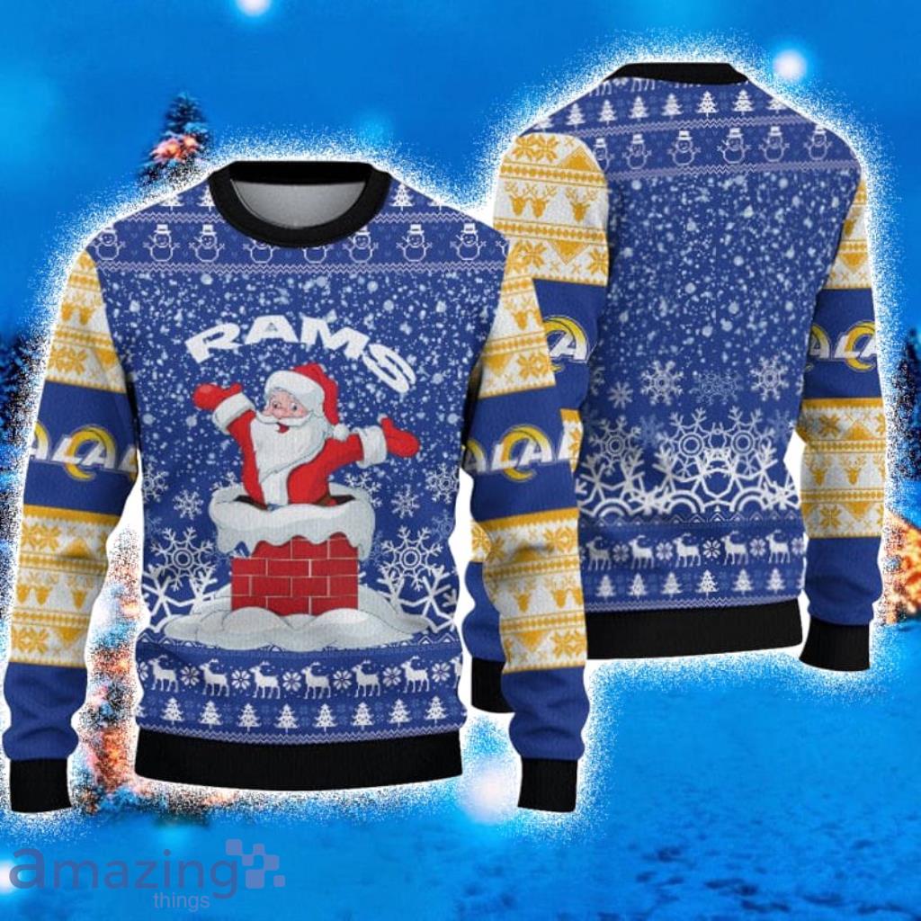 Christmas Gift Los Angeles Rams Dabbing Santa 3D Ugly Christmas Sweater For  Men And Women