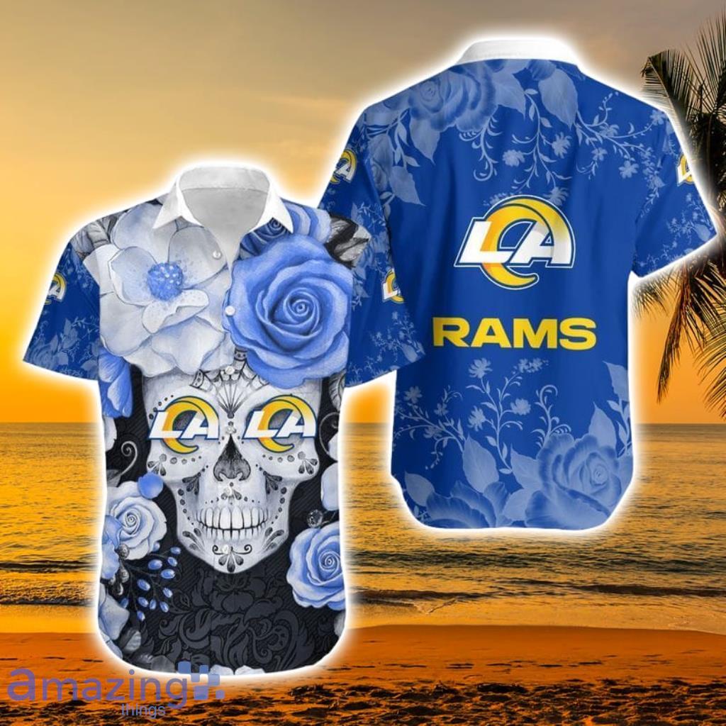 Nfl Los Angeles Rams Skeleton Hot Trending Trendy Hawaiian Shirt Aloha  Shirt - Trendy Aloha