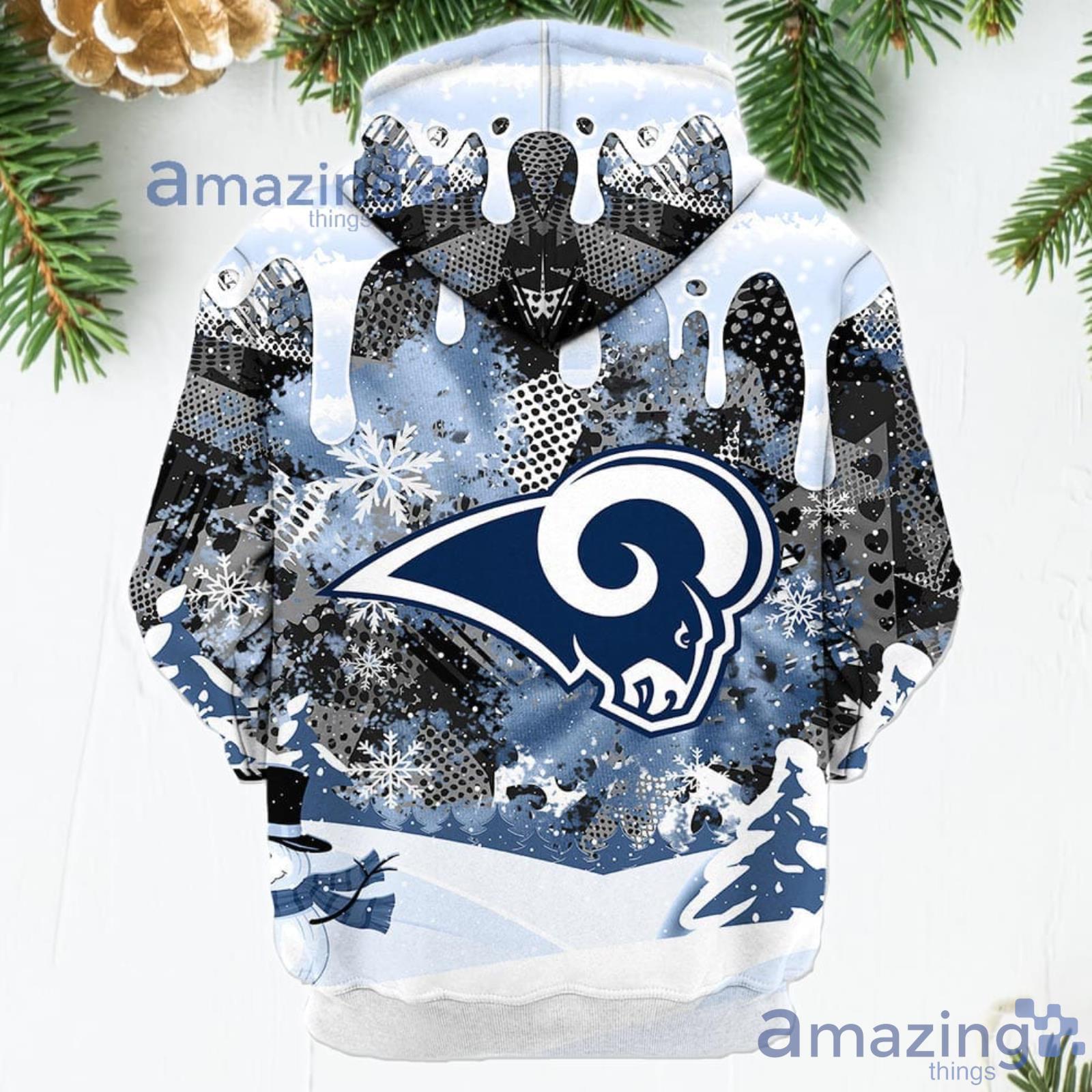 NFL Los Angeles Rams Blue 3D Hoodie Zip Hoodie For Men And Women