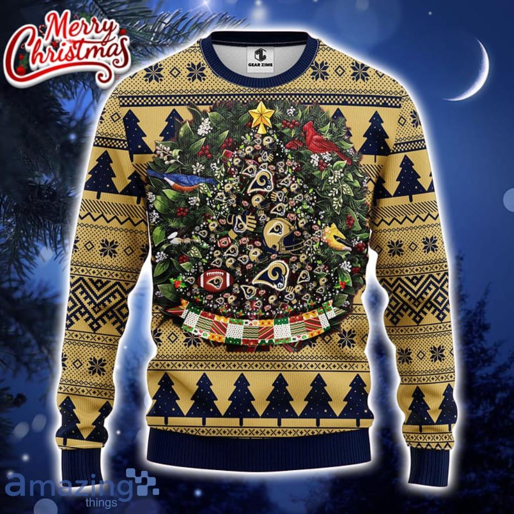 Los Angeles Rams Tree Ball Christmas Ugly Sweater - Jomagift