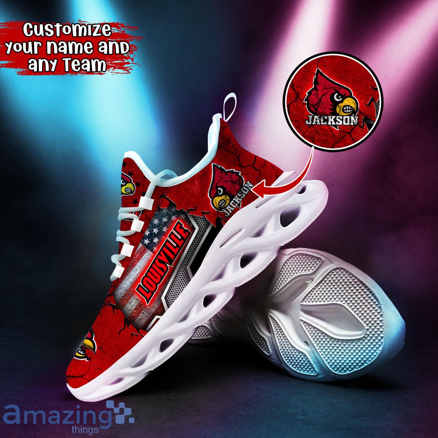 Louisville Cardinals NCAA2 Clunky Sneakers Custom Name Sport Max