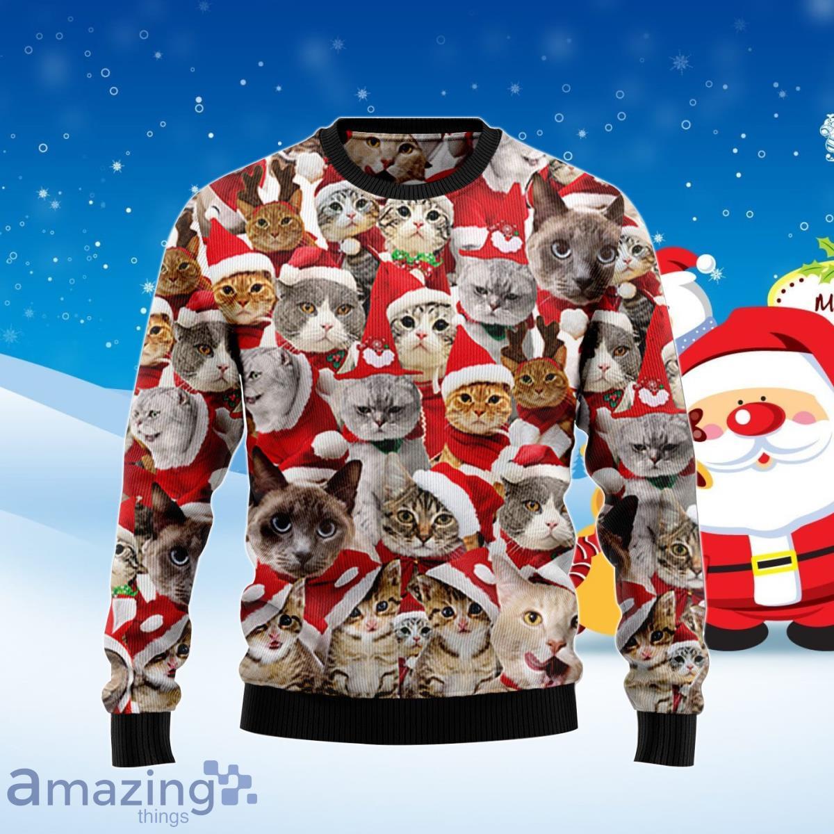 Lovely Cats Ugly Christmas Sweater Best Gift For Men And Women Product Photo 1 Lovely Cats Ugly Christmas Sweater Best Gift For Men And Women Product Photo 1