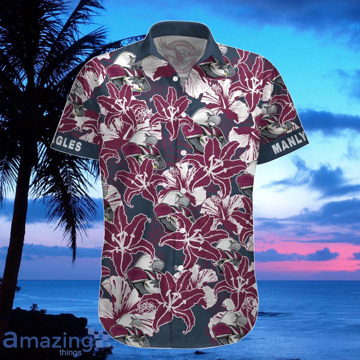 Manly Sea Eagles NRL Hawaiian Shirt mascot Best Gift image Manly Sea Eagles NRL Hawaiian Shirt mascot Best Gift Product Photo 3