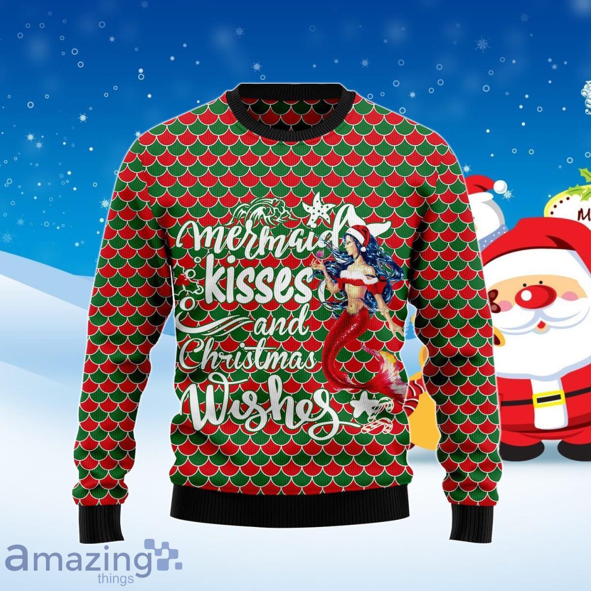 Mermaid Christmas Ugly Christmas Sweater Special Gift For Men And Women Product Photo 1