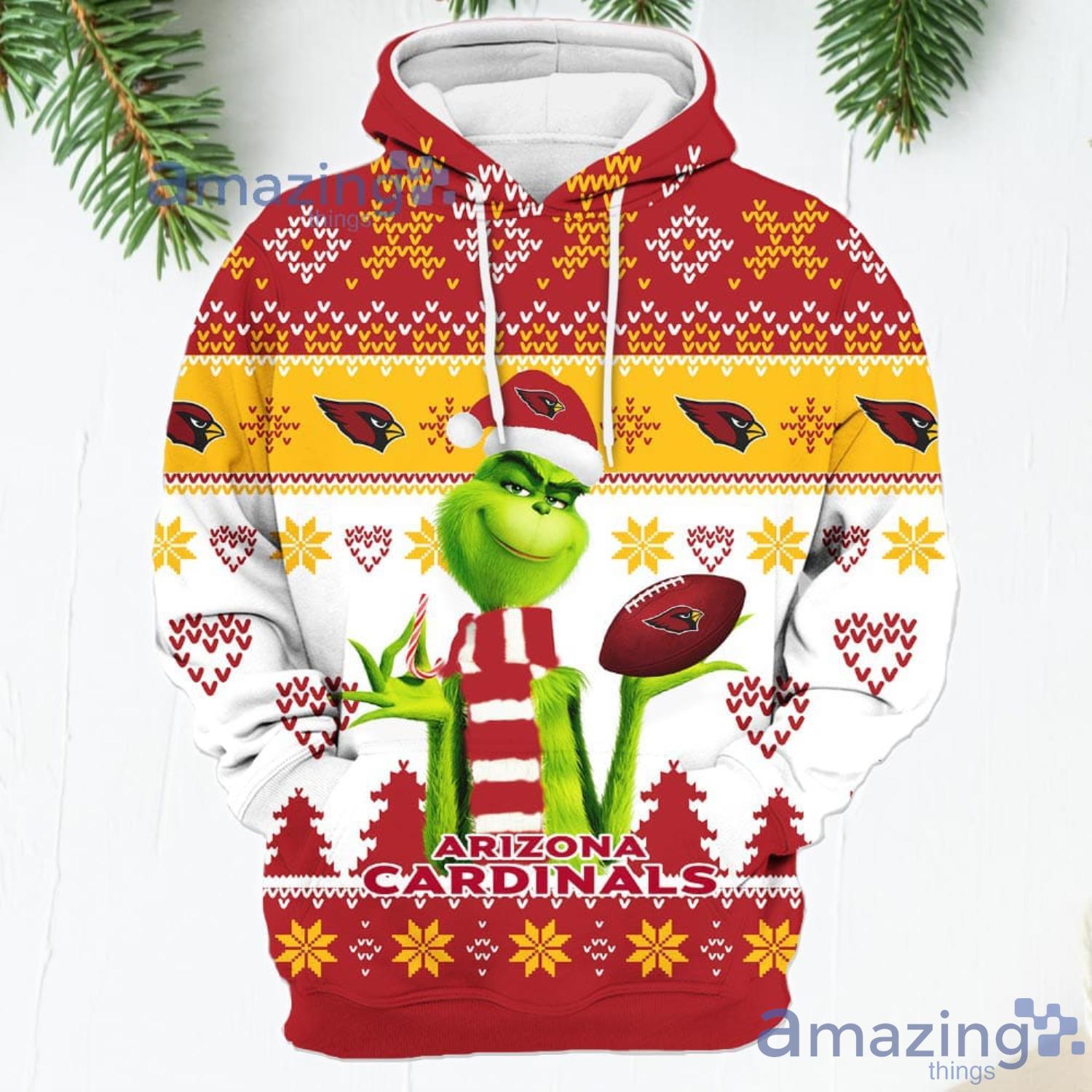 Merry Christmas Grinch Cute St Louis Cardinals 3D Hoodie - T