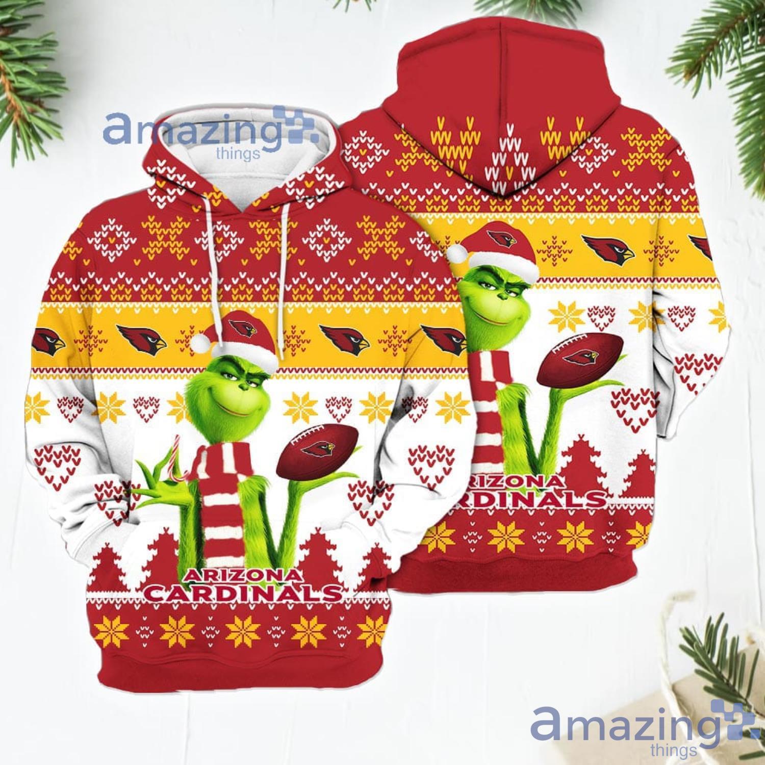 Merry Christmas Grinch Cute St Louis Cardinals 3D Hoodie - T