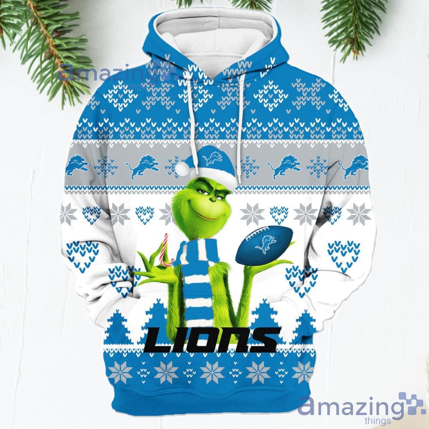 Merry Christmas 2023 Super Bowl American Grinch Cute Bengals 3D Hoodie  Christmas Gift For Men Women