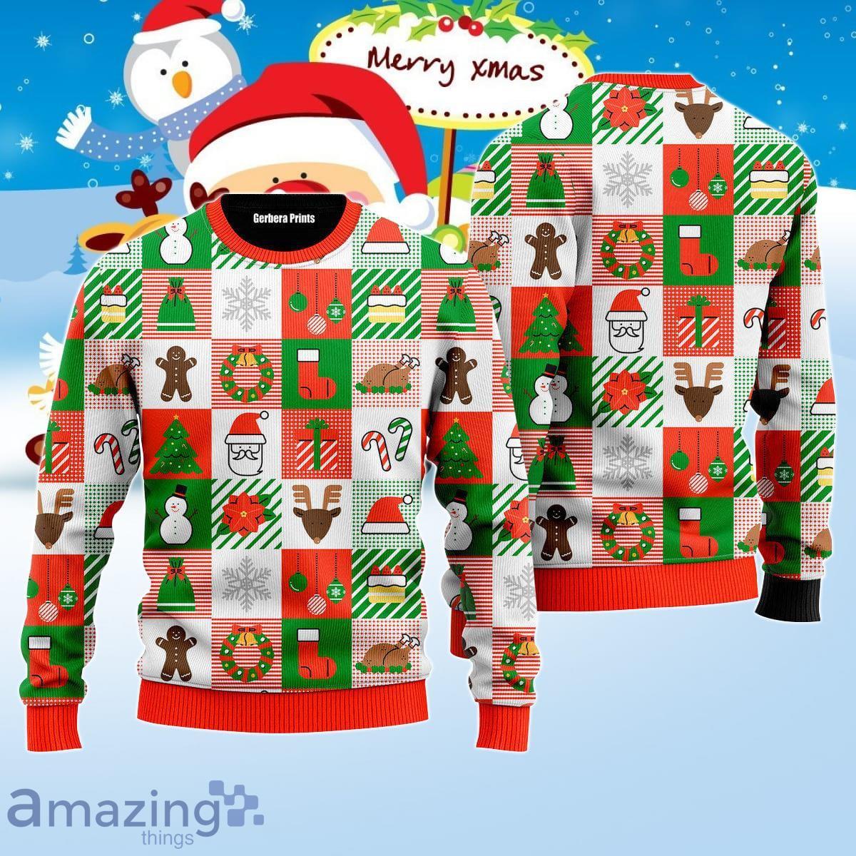 Merry Christmas Light It Up Pattern Ugly Christmas Sweater Best Gift For Men And Women Product Photo 1
