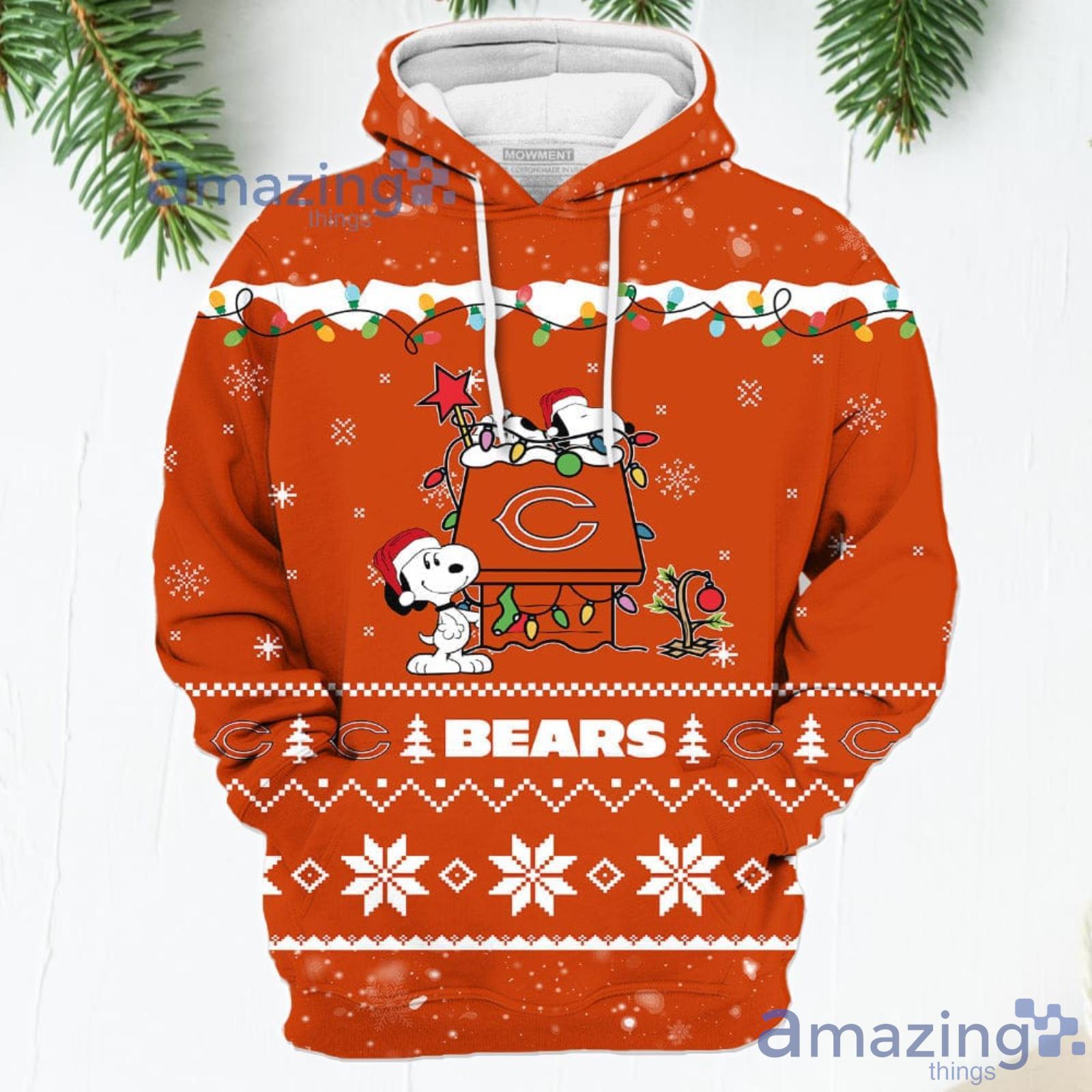 Chicago Bears Christmas Snoopy and Woodstock 2023 T-shirt, hoodie