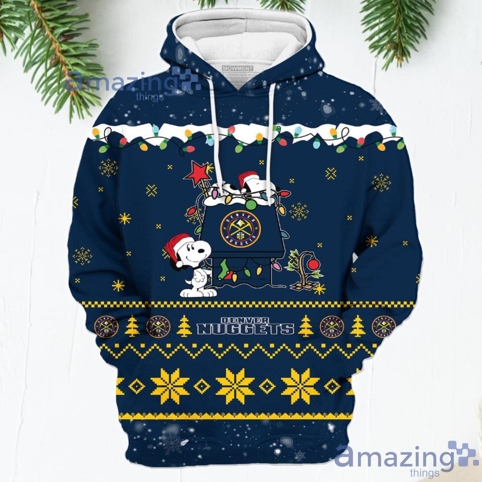 Merry Christmas Season Golden State Warriors Snoopy 3D Hoodie Cute  Christmas Gift For Men And Women