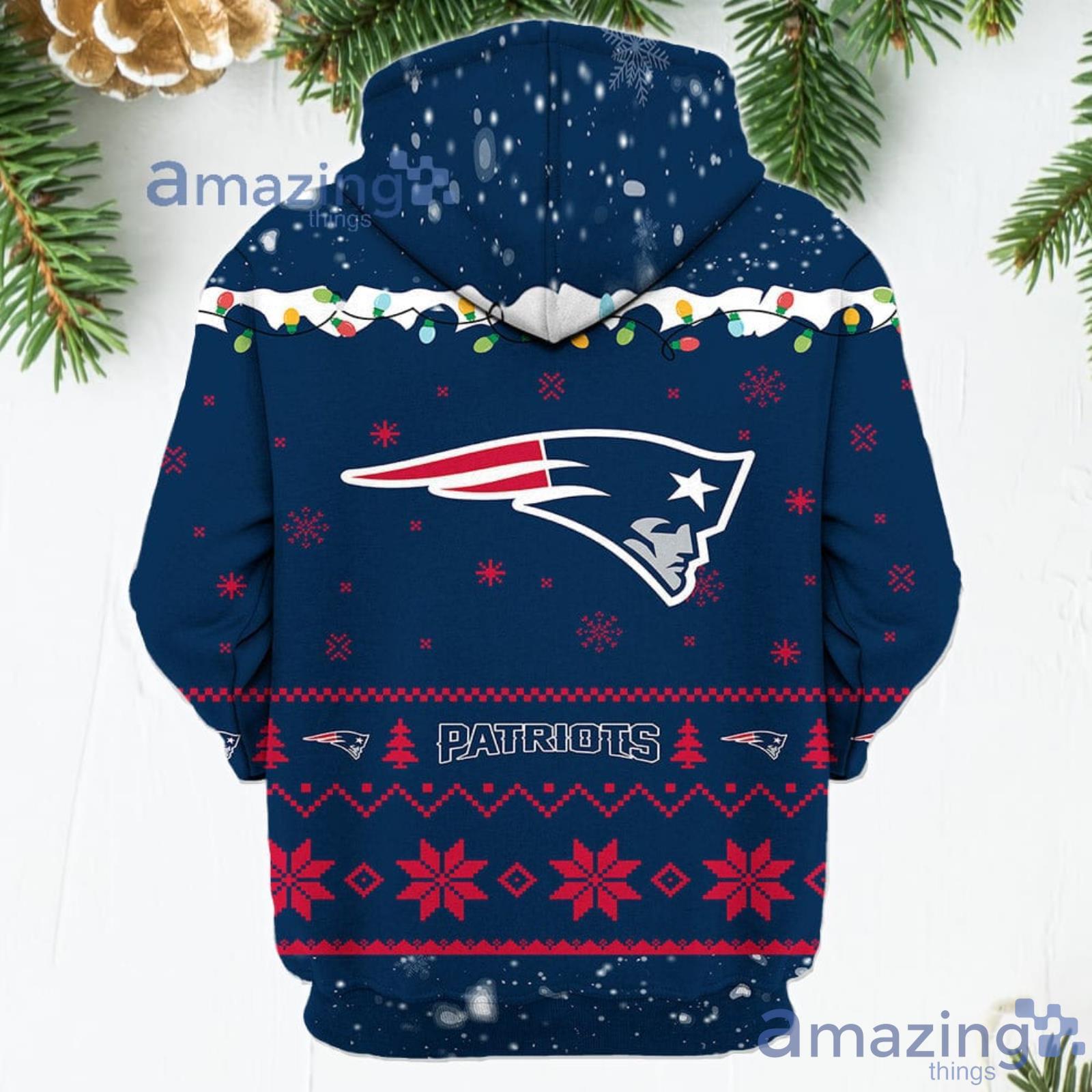 Merry Christmas Season New England Patriots Snoopy 3D Hoodie Cute