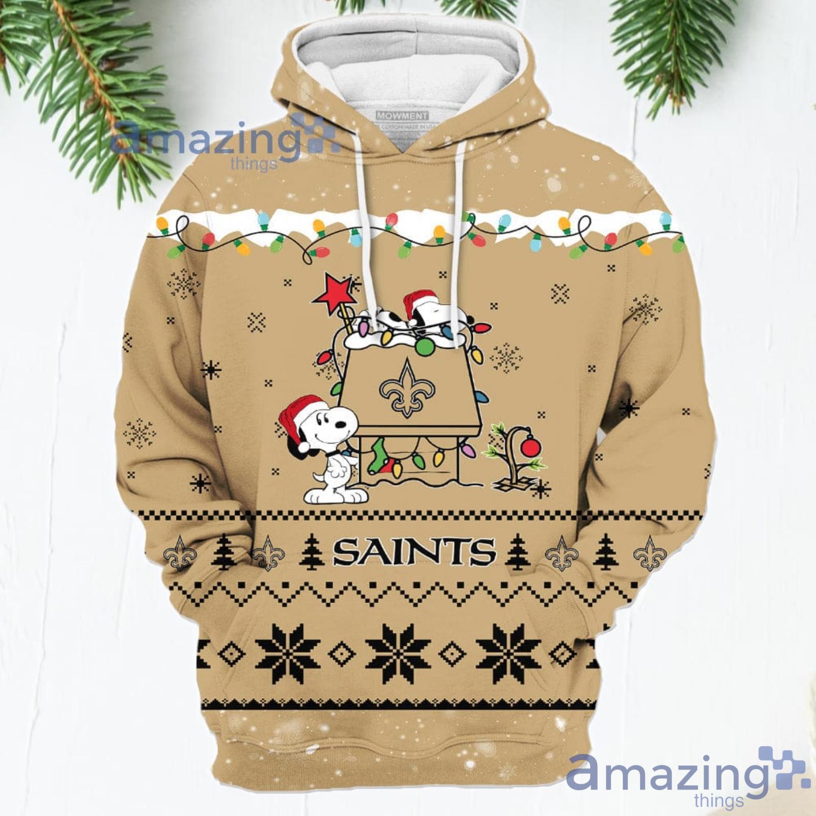 Snoopy New Orleans Saints Christmas shirt, hoodie, sweater, long