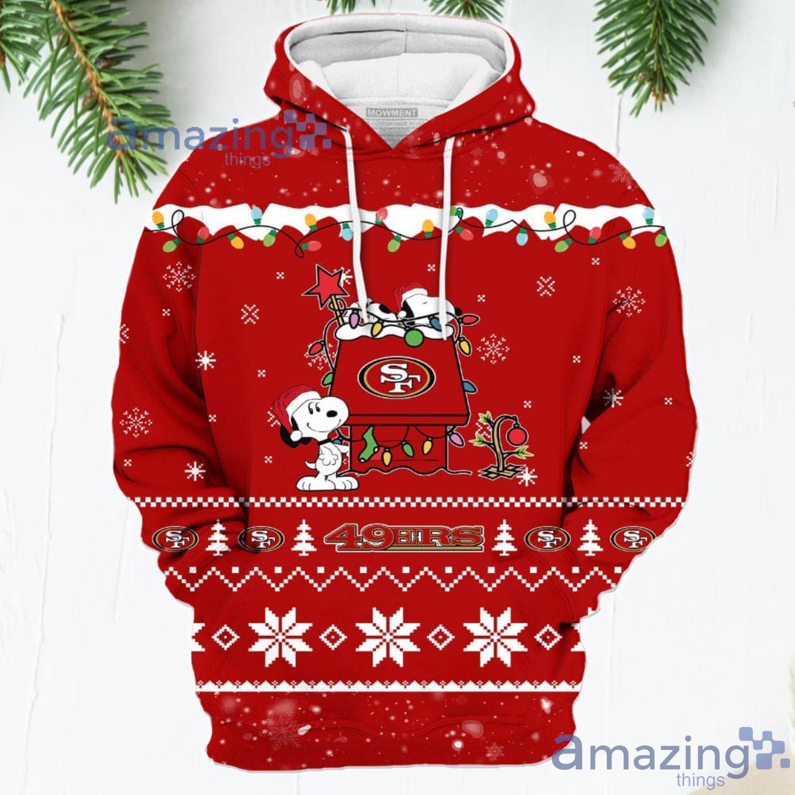 San Francisco 49ers Snoopy Christmas shirt, hoodie, sweater, long