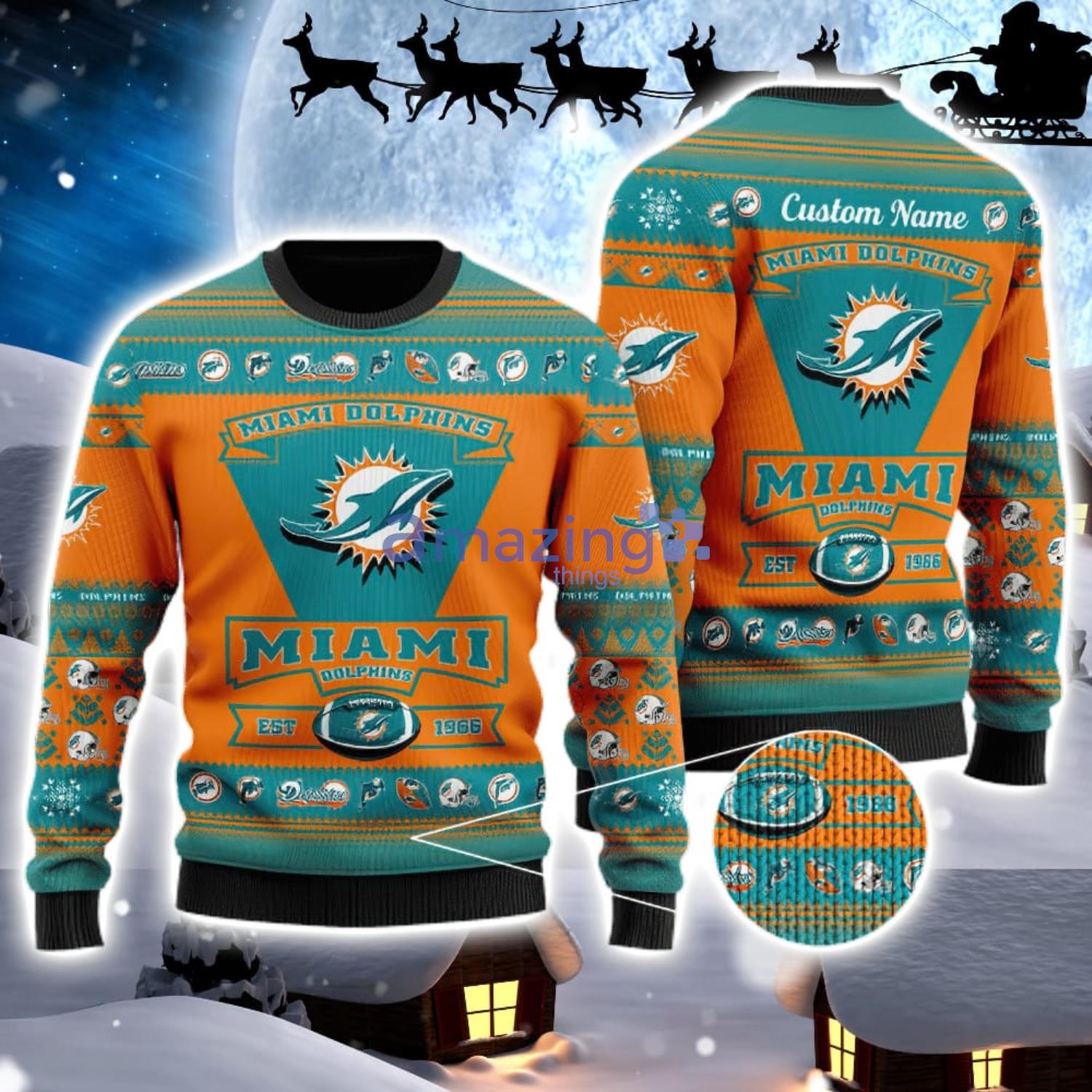 Miami Dolphins Ugly Sweater - T-shirts Low Price