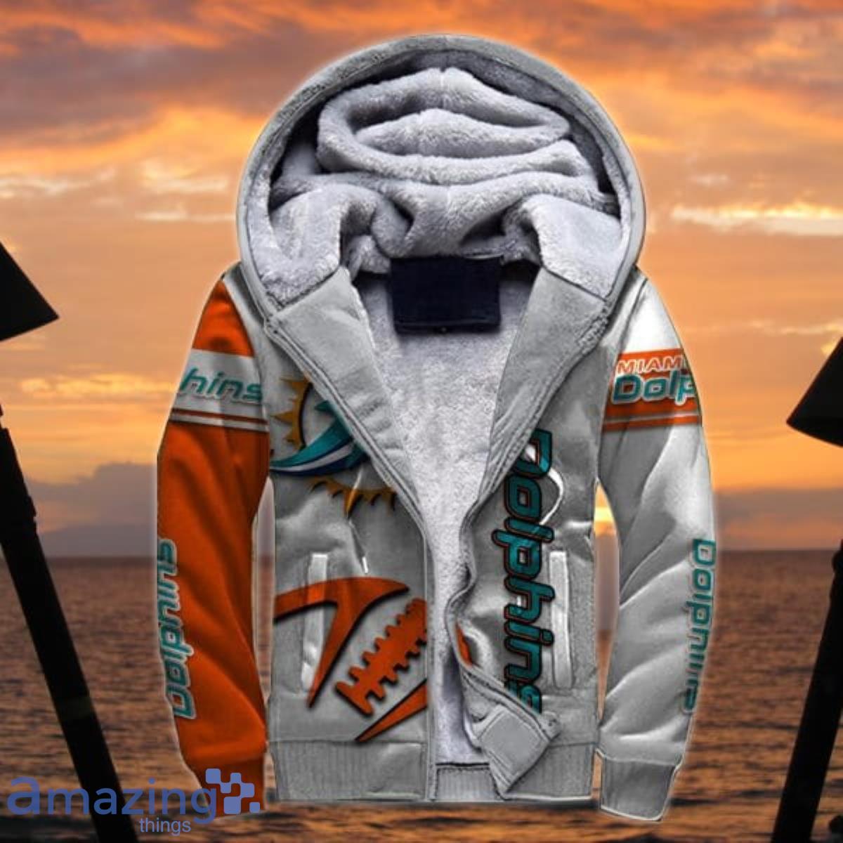 Miami Dolphins NFL Christmas Personalized Hoodie Zipper Fleece