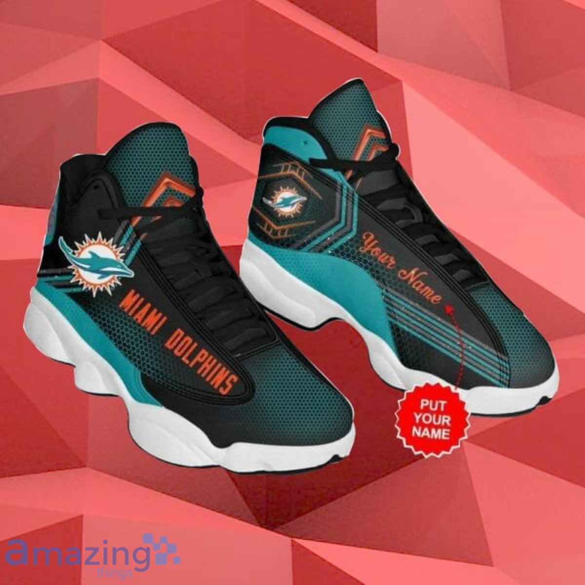 Miami Dolphins NFL Air Jordan 13 Shoes Custom Name