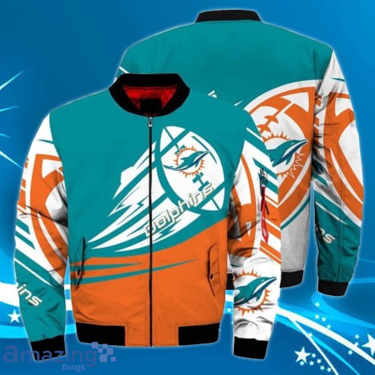 Miami Dolphins NFL Bomber Jacket Style Gift