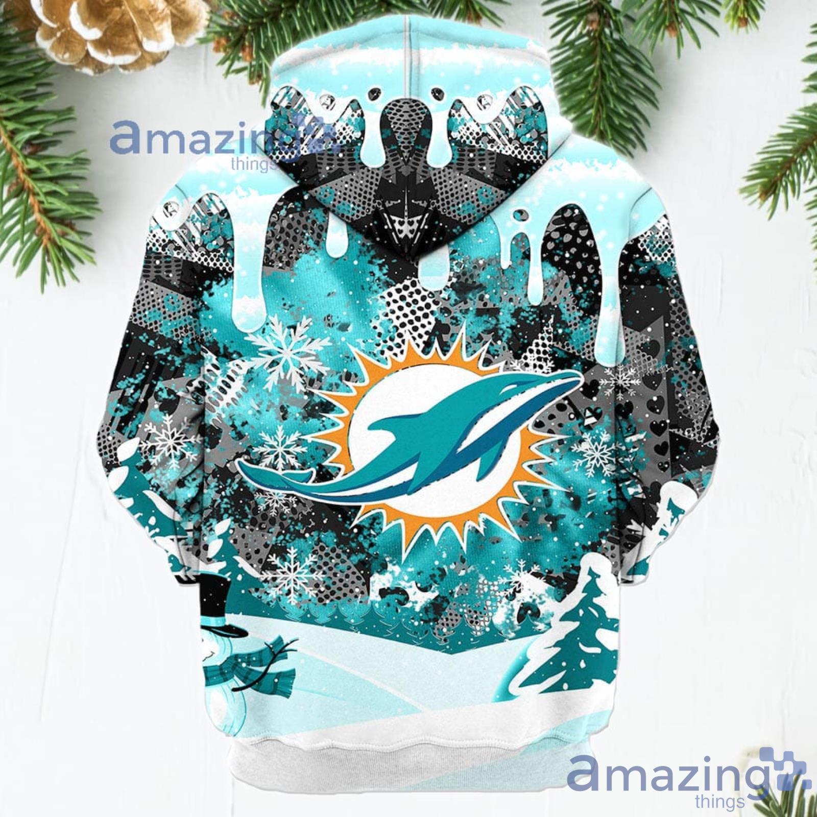 Miami Dolphins Snoopy All Over Printed 3D T-Shirt Hoodie Sweatshirt Bomber  For Sport Fans