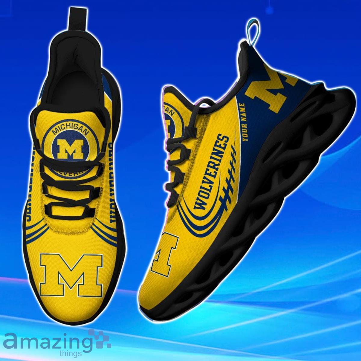 Michigan Wolverines Custom Name Max Soul Shoes Unique Gift Product Photo 1
