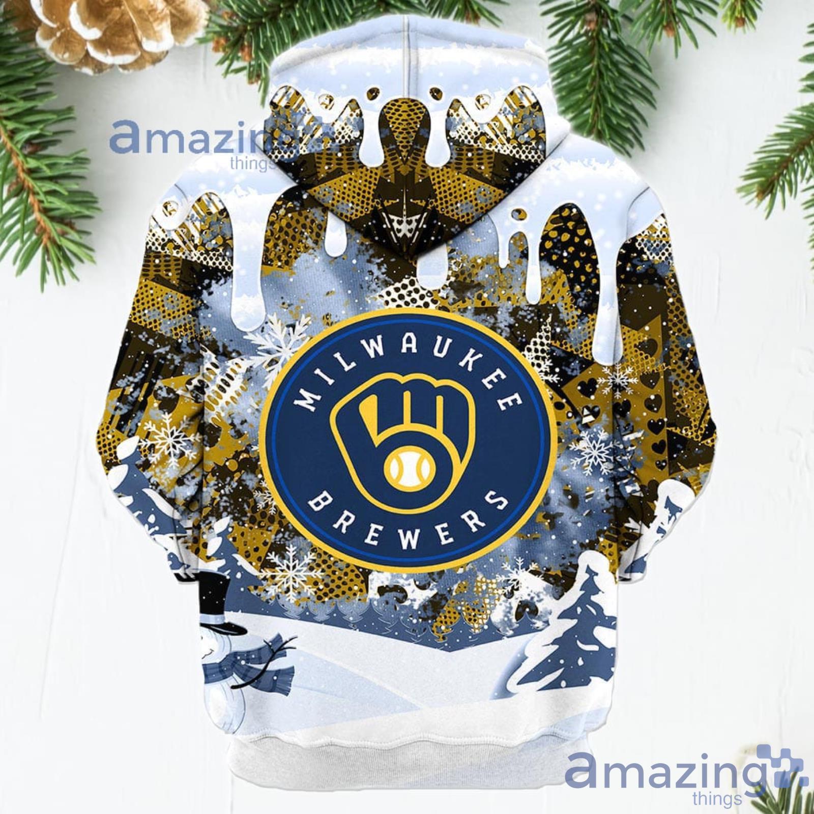 New Design Milwaukee Brewers 3D Hoodie All Print Zipper Hoodie, Milwaukee  Brewers Gift For Him - T-shirts Low Price