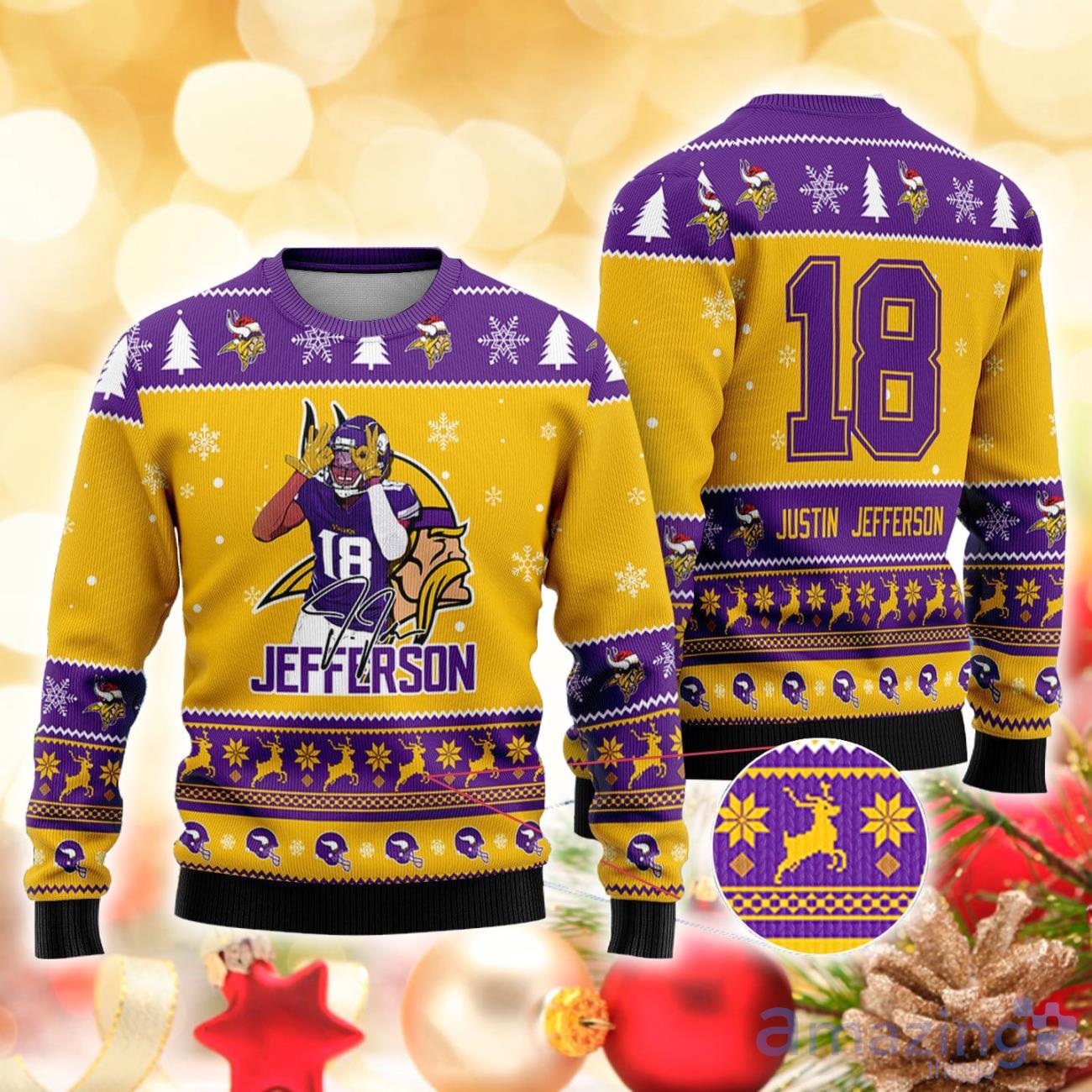 : Women's Justin Jefferson Purple Minnesota Vikings