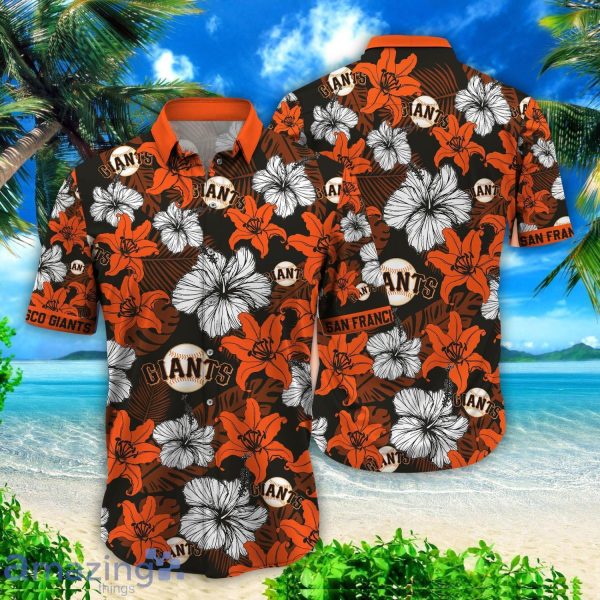 MLB San Francisco Giants Tropical Hibiscus Hawaiian Shirt For